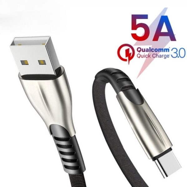 5A USB Data Fast Charge Cable Fast Charging Micro USB Type-C Data Cable for IP