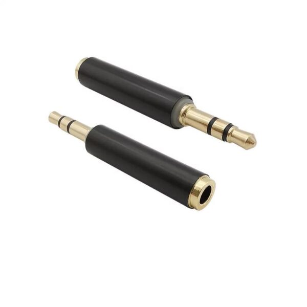 Pure Copper Gold Plated 3.5mm Trs Male to Female Trrs Audio Stereo Adapter Connectors 3.5mm 3 Pole Male to 3.5mm 4 Pole
