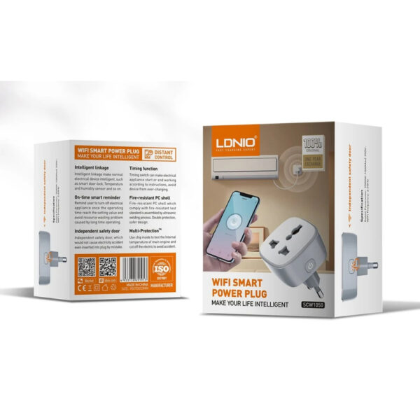 LDNIO SCW1050 WiFi Smart Power Plug Intelligent Linkage Universal Wall Adaptor