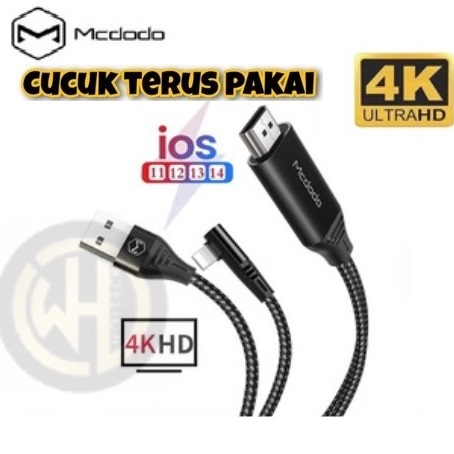 Mcdodo IP to HDTV 4K Cable 2METER - CA-640